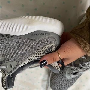 Adidas Grey Alphabounce Shoes